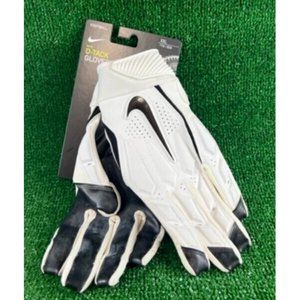 Men's Nike D-Tack Lineman Padded Football Gloves White NWT CK2926-101 Sz XXXL